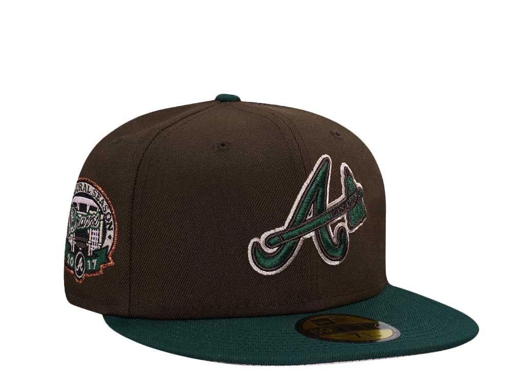 New Era Atlanta Braves Inaugural Season 2017 Forest Pink Two Tone Edition 59Fifty Fitted Cap
