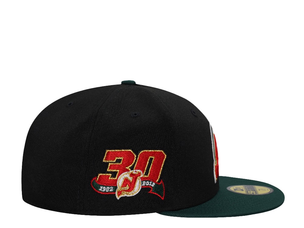 New Era New Jersey Devils 30th Anniversary Black Two Tone Edition 59Fifty Fitted Cap