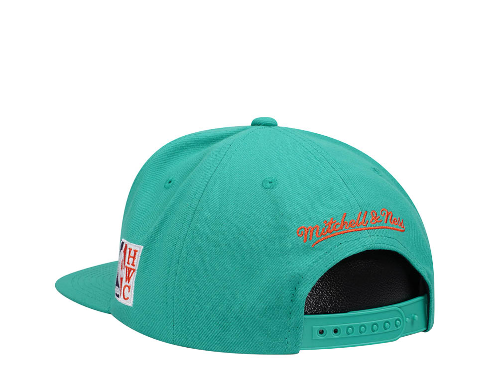 Mitchell & Ness Milwaukee Bucks Desert Green Hardwood Classic All Star Weekend Snapback Cap
