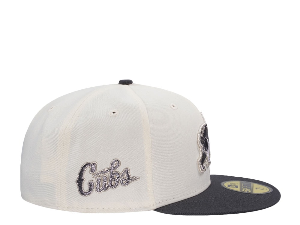 New Era Chicago Cubs Metallic Chrome Two Tone Edition 59Fifty Fitted Cap