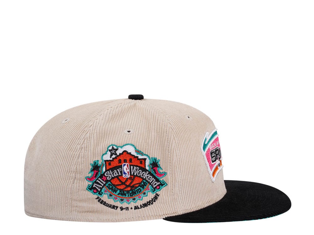 Mitchell & Ness San Antonio Spurs All Star 1996 Two Tone Hardwood Classic Cord Edition Dynasty Fitted Cap
