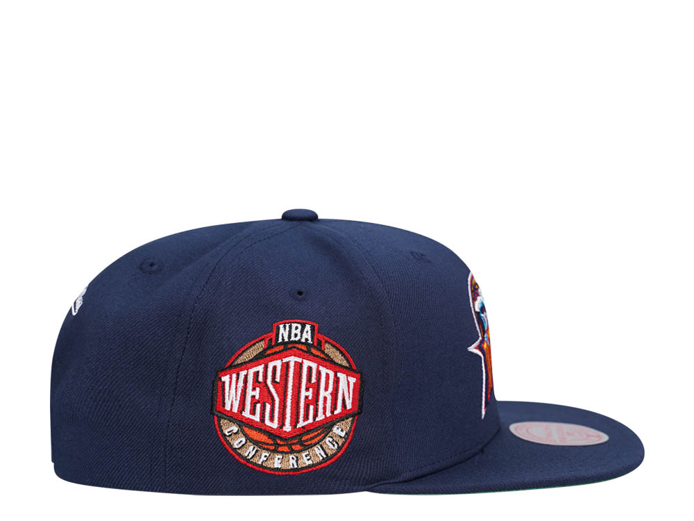 Mitchell & Ness Golden State Warriors Conference Patch Navy Snapback Cap