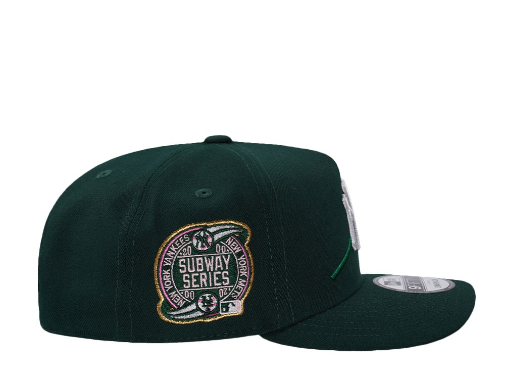 New Era New York Yankees Subway Series Dark Green Rose Edition 9Fifty A Frame Snapback Cap
