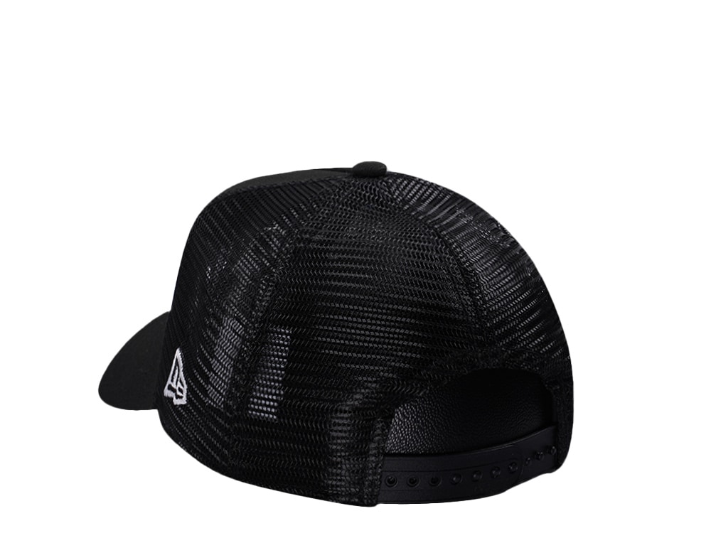 New Era Sacramento Kings Black Prime Edition 9Forty A Frame Trucker Snapback Cap
