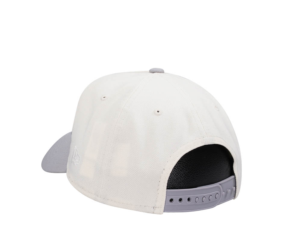 New Era Boston Red Sox 90th Anniversary Chrome Metallic Two Tone Edition 9Forty A Frame Snapback Cap