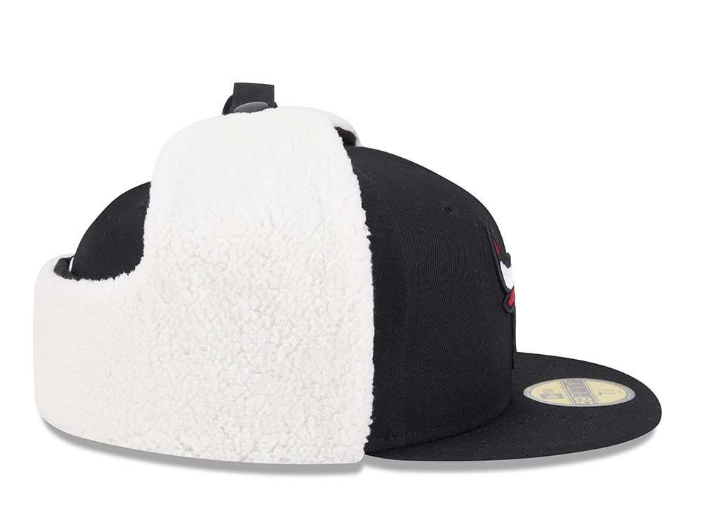 New Era Chicago Bulls Classic Black 59Fifty Dogear Fitted Cap