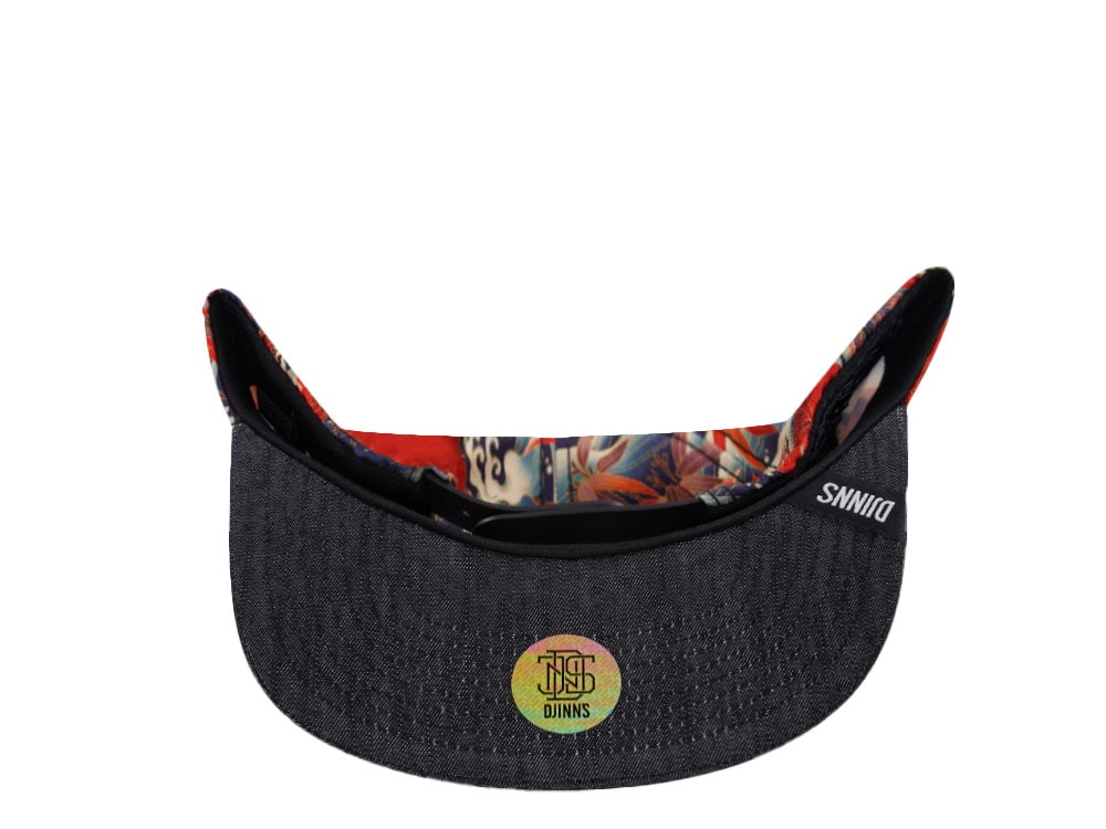 Djinns Koi Linen 6 Panel Snapback Cap