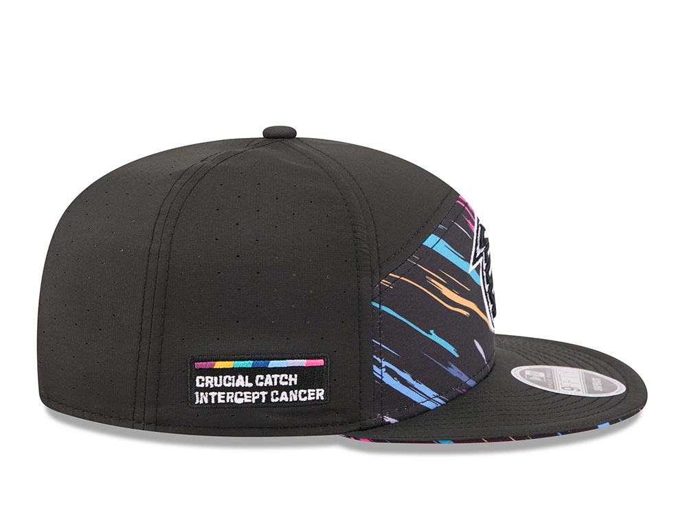 New Era Atlanta Falcons Crucial Catch 2026 Black Edition 9Fifty Split Panel Snapback Cap