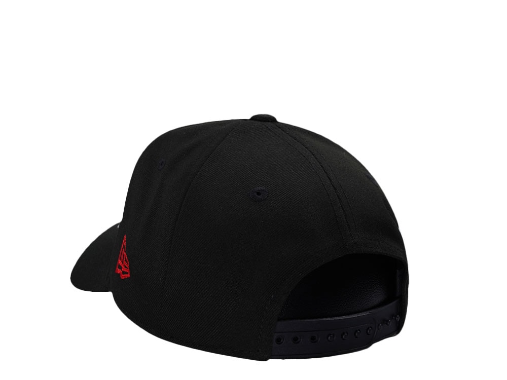 New Era Los Angeles Dodgers Script Black and Red Edition 9Forty A Frame Snapback Cap