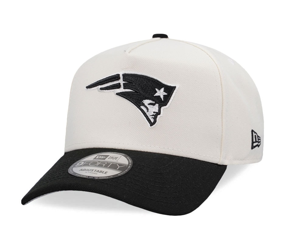 New Era New England Patriots Classic Chrome Two Tone Edition 9Forty A Frame Snapback Cap
