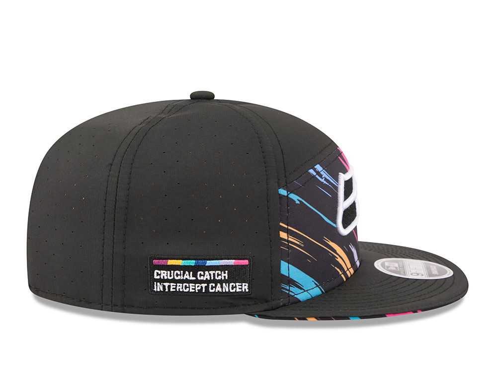 New Era Seattle Seahawks Crucial Catch Black Edition 9Fifty Split Panel Snapback Cap