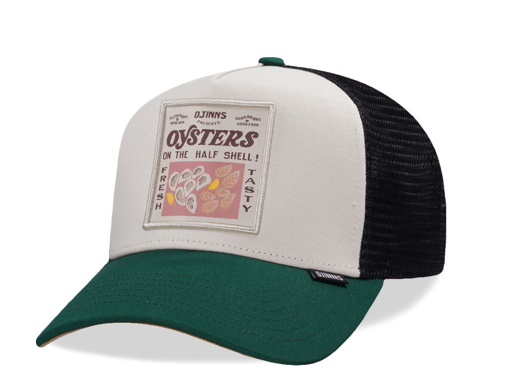 Djinns Food Oysters Off White Trucker Snapback Cap