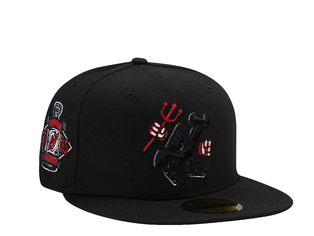 New Era New Jersey Devils Stanley Cup 1995 Black Prime Edition 59Fifty Fitted Cap