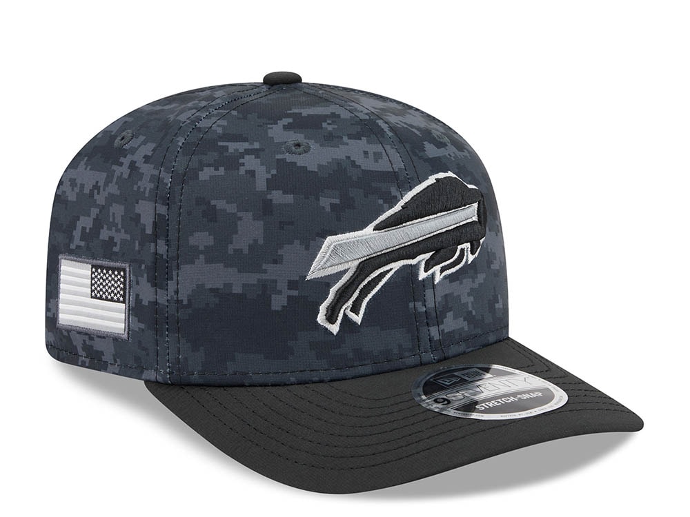 New Era Buffalo Bills NFL Salute to Service 2026 Digi Camo Black 9Seventy Stretch Snapback Cap
