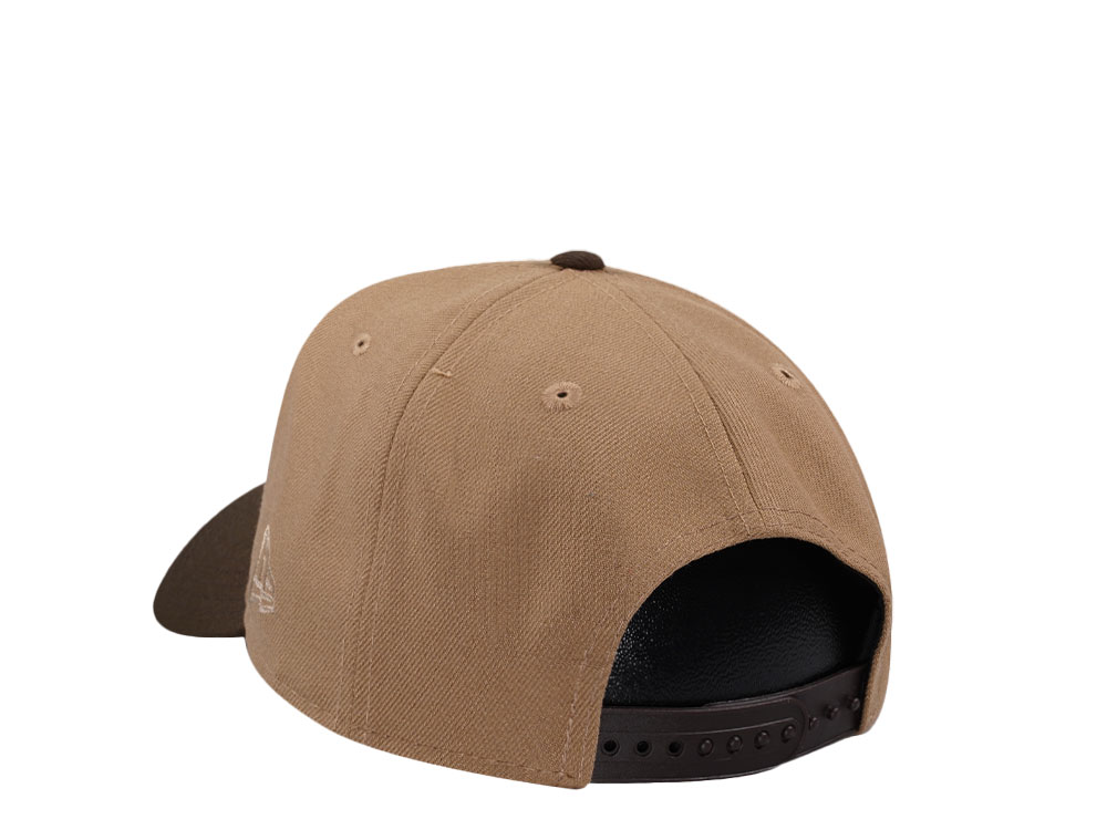 New Era Cleveland Browns Khaki Two Tone Edition 9Forty A Frame Snapback Cap