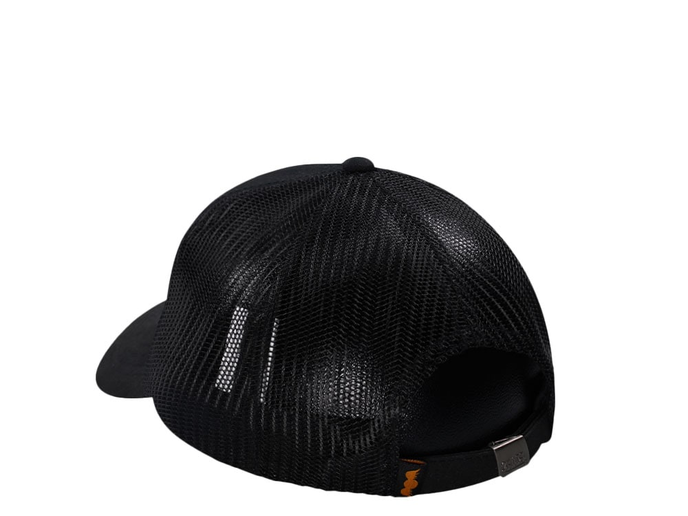 Von Dutch Screen Print Black Trucker Edition Strapback Cap