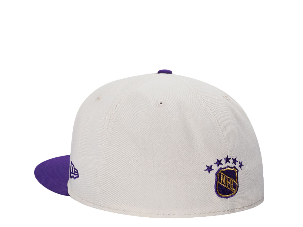 New Era Los Angeles Kings 25th Anniversary Chrome Two Tone Throwback Edition 59Fifty Fitted Cap