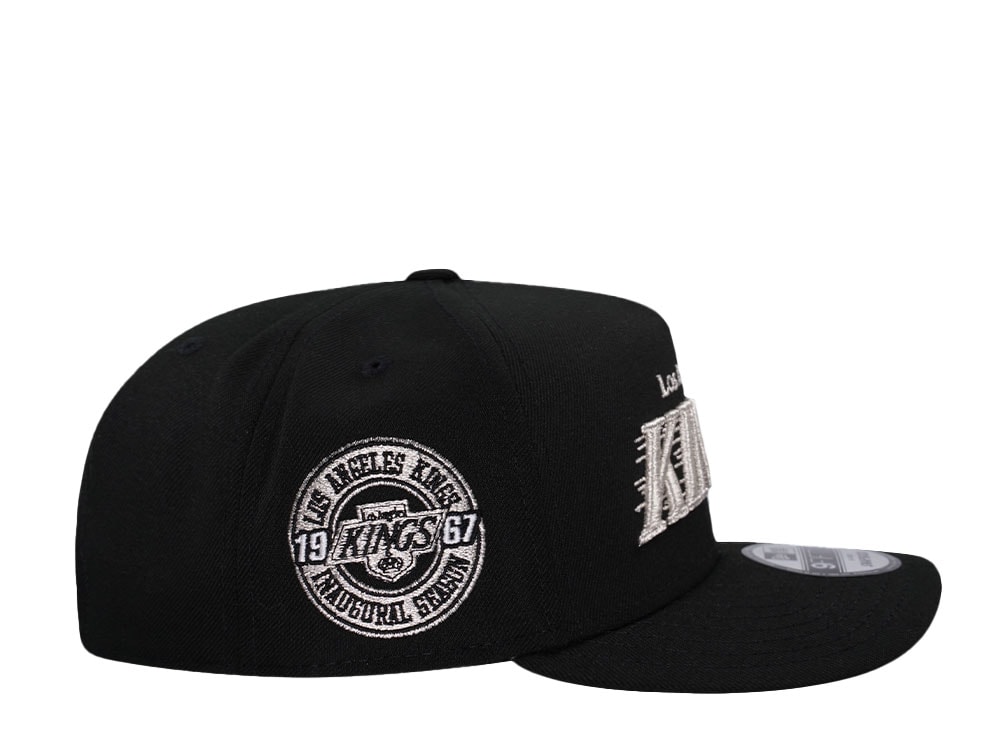 New Era Los Angeles Kings Inaugural Season Black Metallic 9Fifty A Frame Snapback Cap