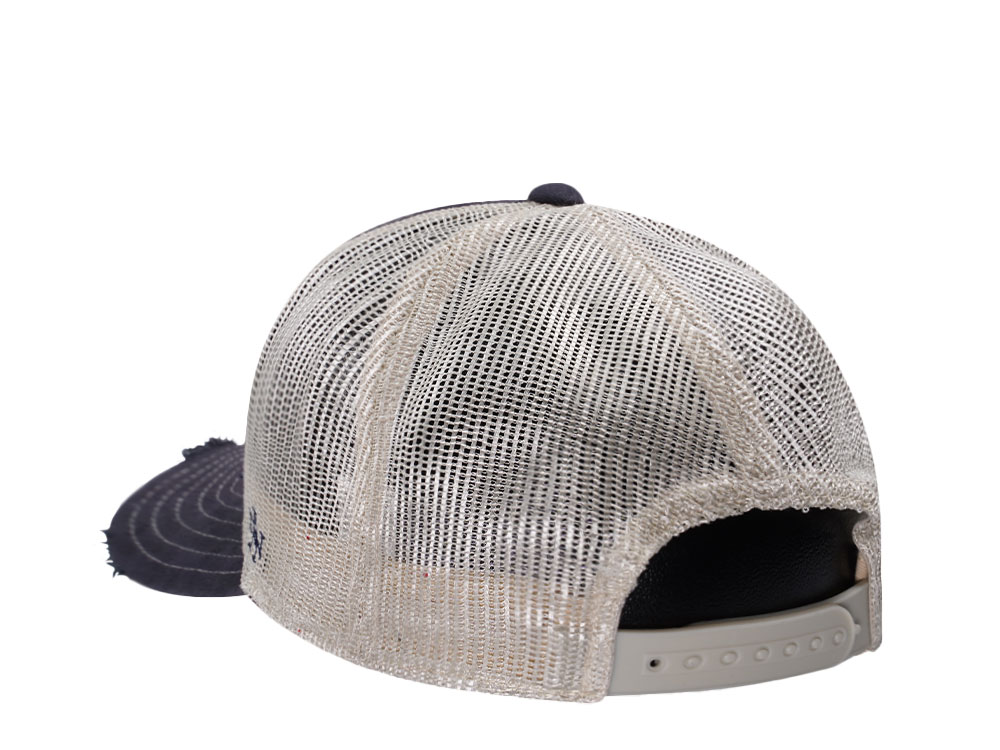 American Needle Miller High Life Navy Orville Edition Trucker Snapback Cap