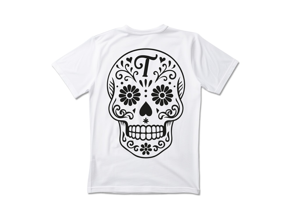 Parallel Union T-Shirt We Care about Caps Sugarskull White Oversize Edition