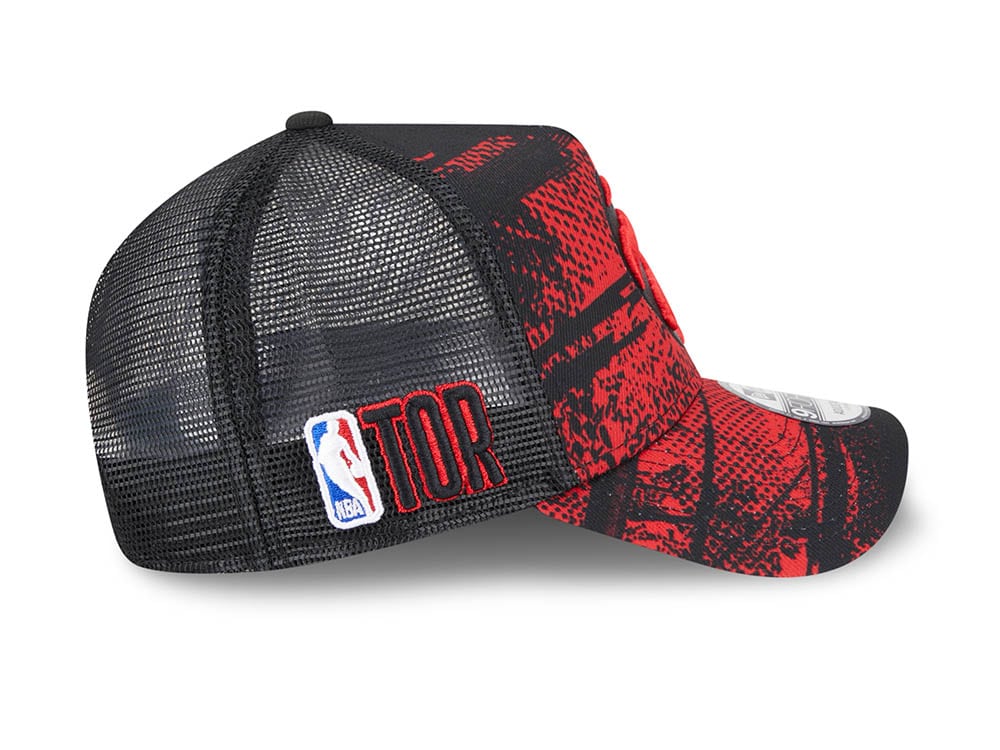 New Era Toronto Raptors NBA Tip Off 2024 Trucker 9Forty A Frame Snapback Cap