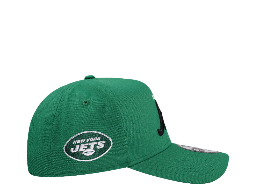 New Era New York Jets Script Green Edition 9Forty A Frame Snapback Cap
