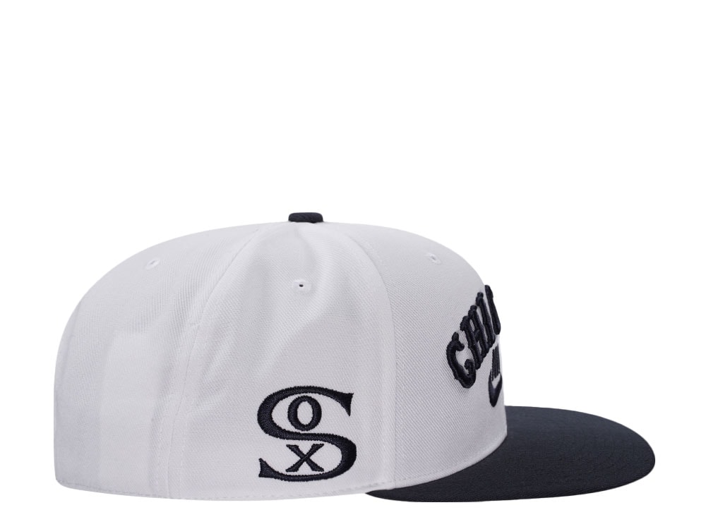 Nike Chicago White Sox 1976-85 Cooperstwon Dri-Fit White Edition Snapback Cap