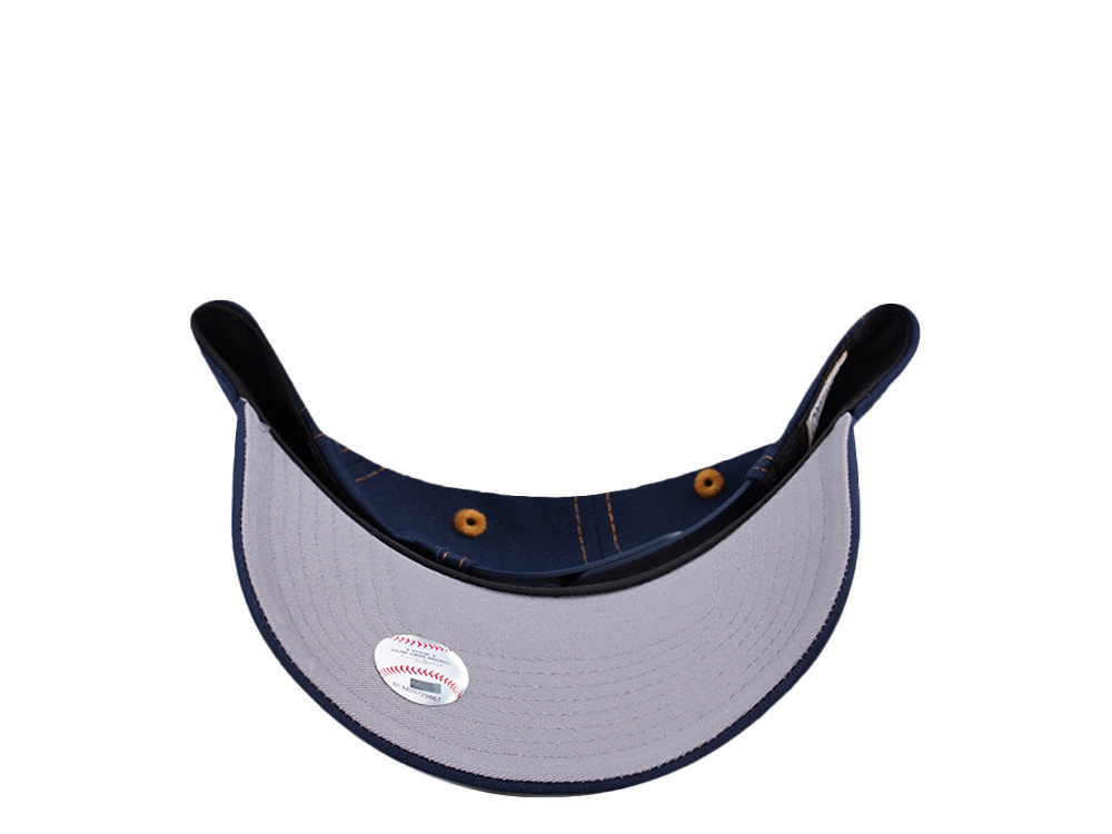 New Era Texas Rangers 40th Anniversary Cow Ocean Blue Prime Edition 9Forty A Frame Snapback Cap