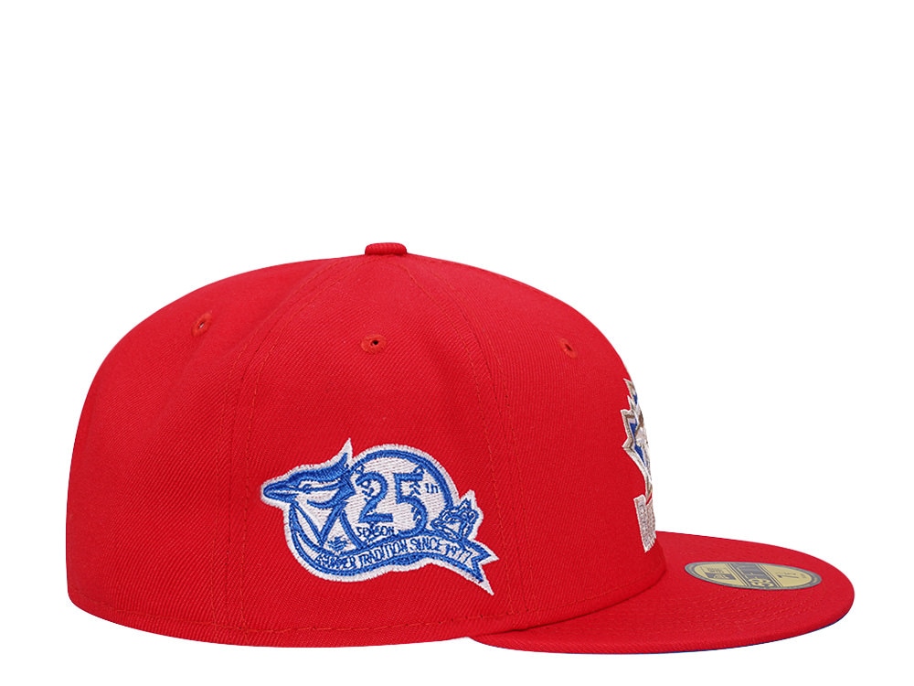 New Era Toronto Blue Jays 25th Anniversary Red Blue Edition 59Fifty Fitted Cap