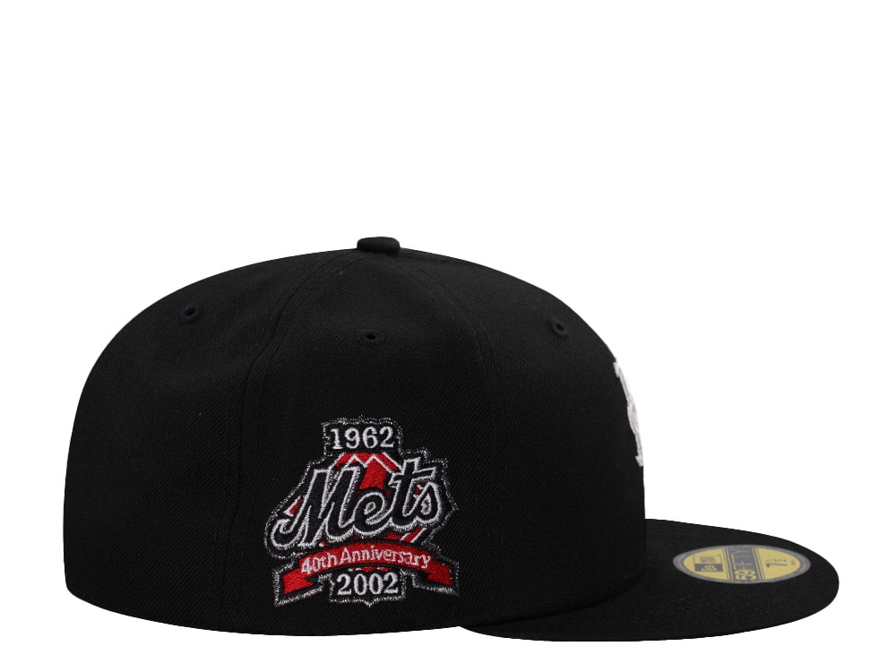 New Era New York Mets 40th Anniversary Black Prime Edition 59Fifty Fitted Cap