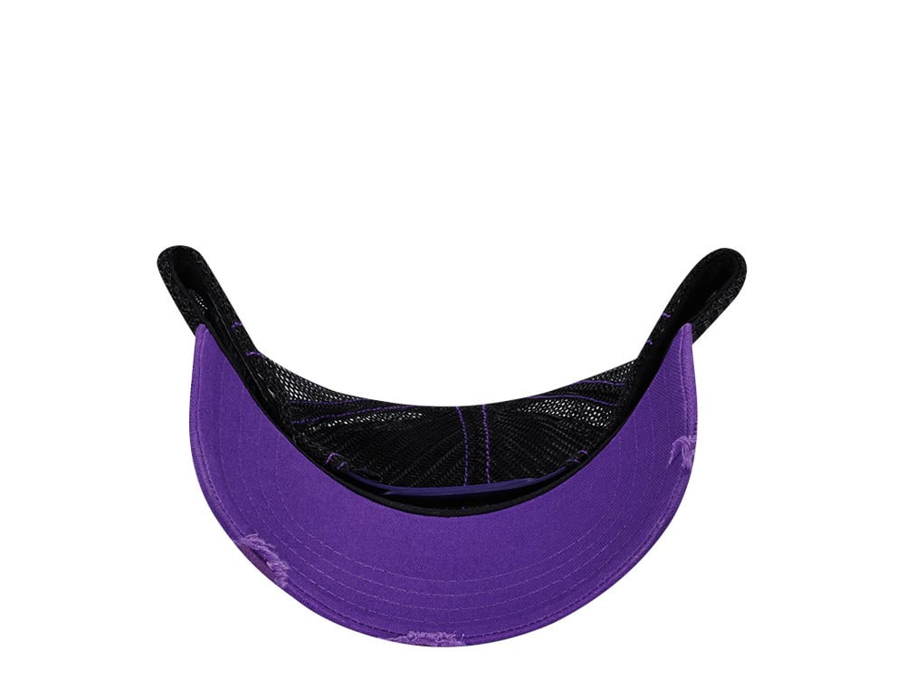 Von Dutch White Purple Two Tone Edition Trucker A Frame Snapback Cap