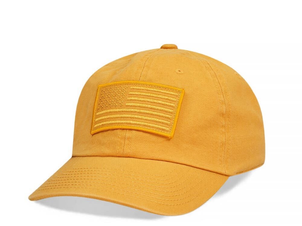 American Needle USA Mustard Dadhat Strapback Cap
