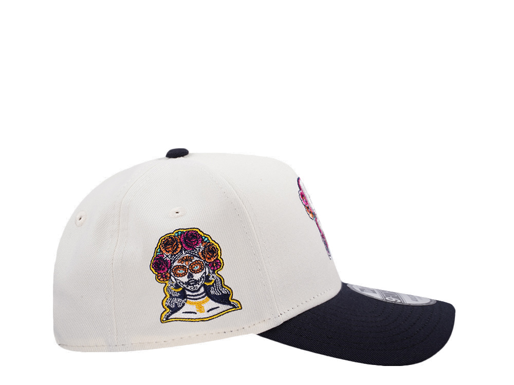 New Era San Diego Padres Dia de Muertos Floral Chrome Two Tone Edition 9Forty A Frame Snapback Cap