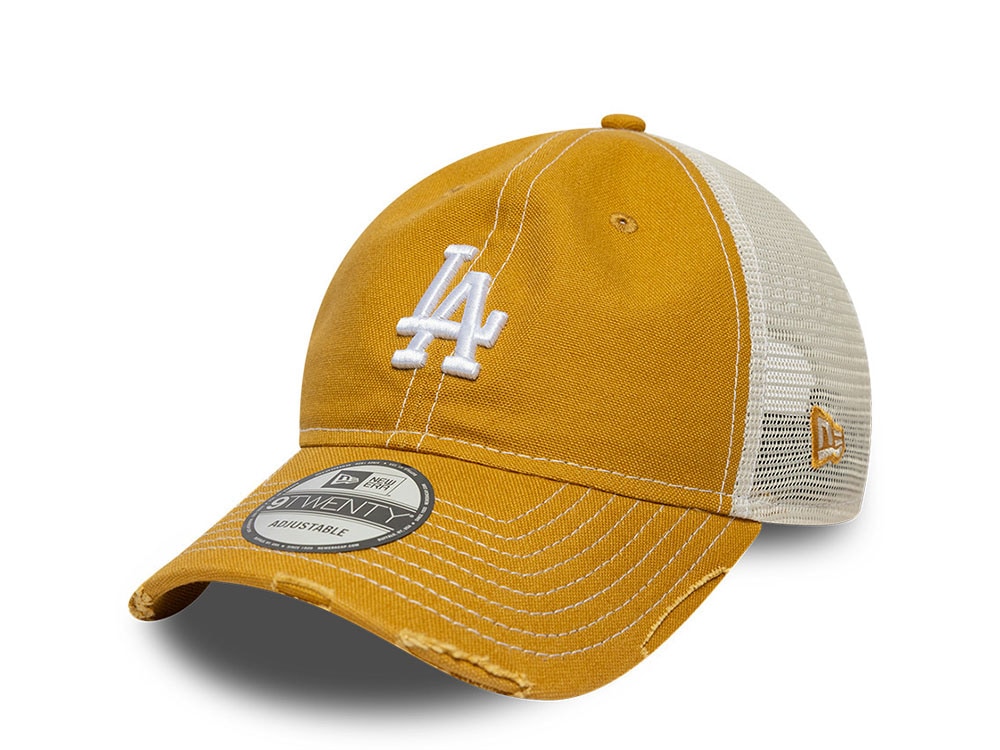New Era Los Angeles Dodgers Cotton Canvas 9Twenty Trucker Strapback Cap