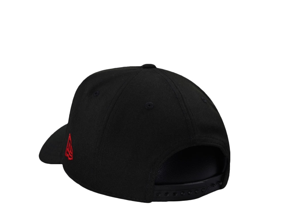 New Era Anaheim Ducks 10th Anniversary Metallic Blackout Red Edition 9Forty A Frame Snapback Cap