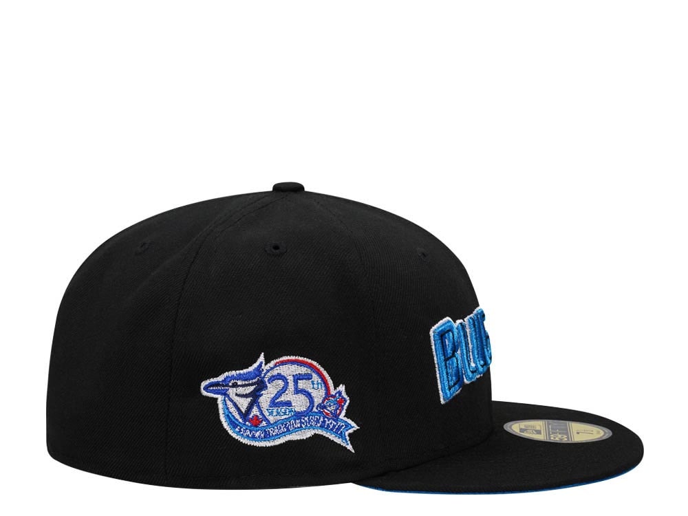 New Era Toronto Blue Jays 25th Anniversary Black Script Edition 59Fifty Fitted Cap