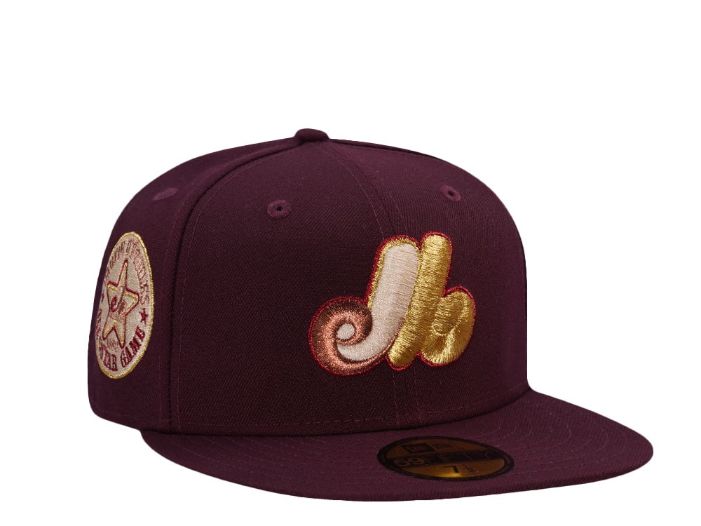 New Era Montreal Expos All Star Game 1982 Maroon Prime Edition 59Fifty Fitted Cap