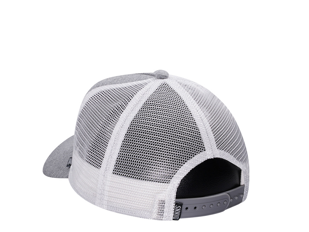 Djinns Jersey Gray White Trucker Snapback Cap