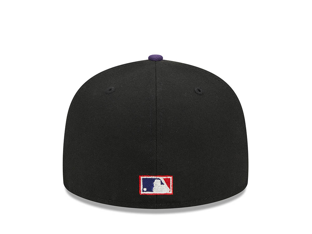 New Era Tampa Bay Rays Black Retro Script Throwback Edition 59Fifty Fitted Cap