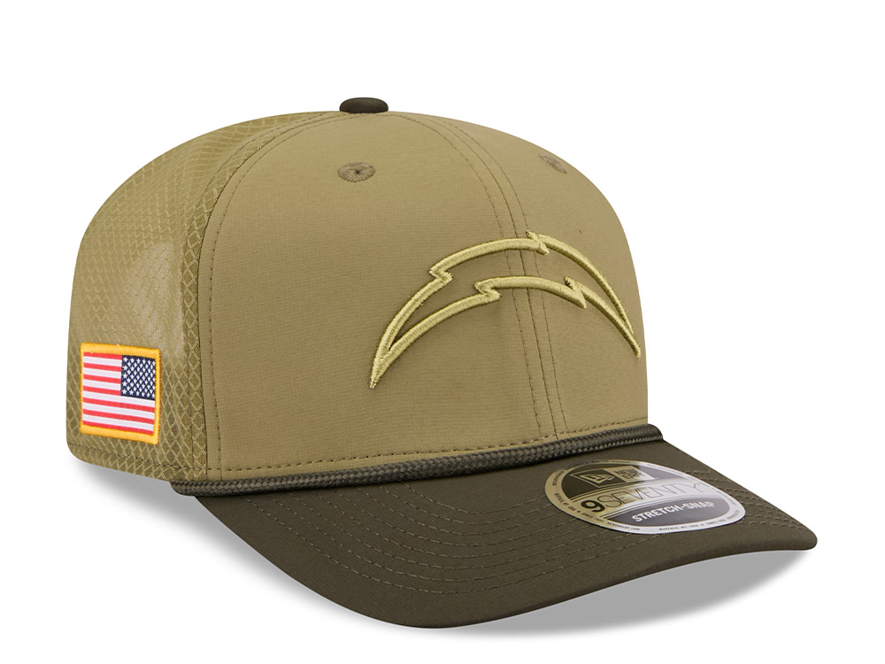 New Era Los Angeles Chargers Salute To Service 2025 9Seventy Snapback Cap