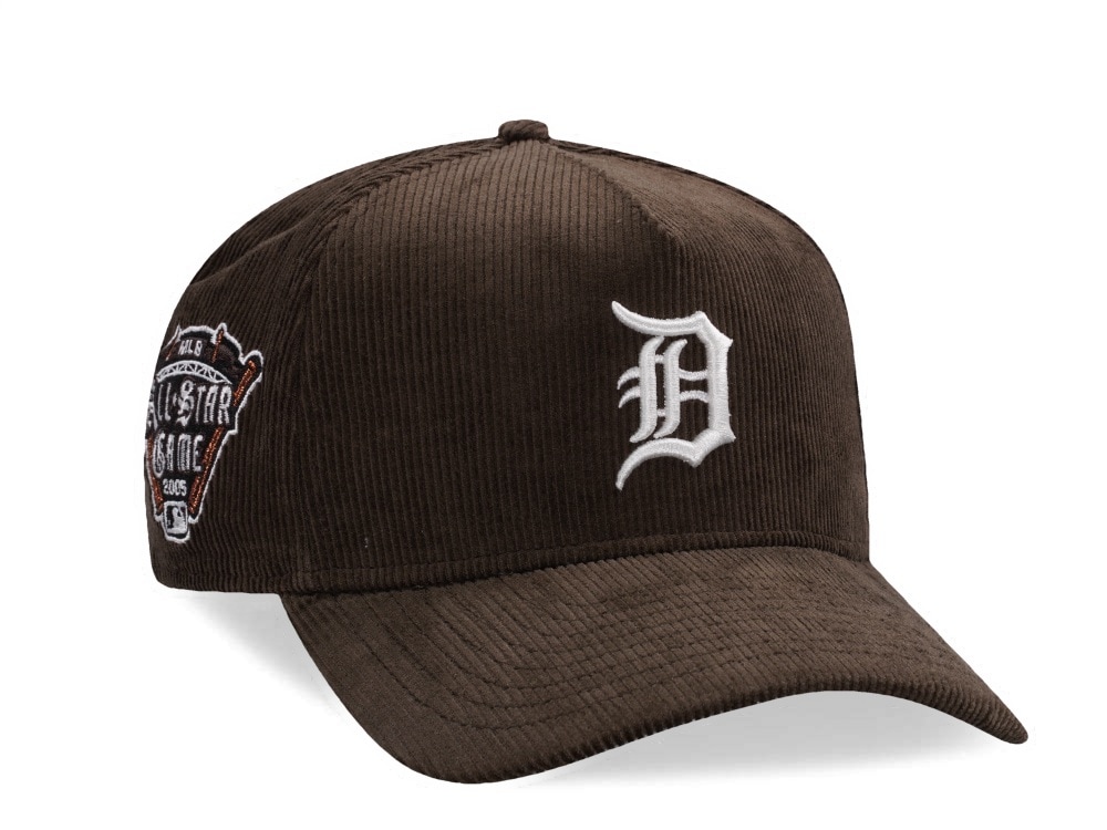 New Era Detroit Tigers All Star Game 2005 Walnut Corduroy Prime Edition 9Forty A Frame Snapback Cap
