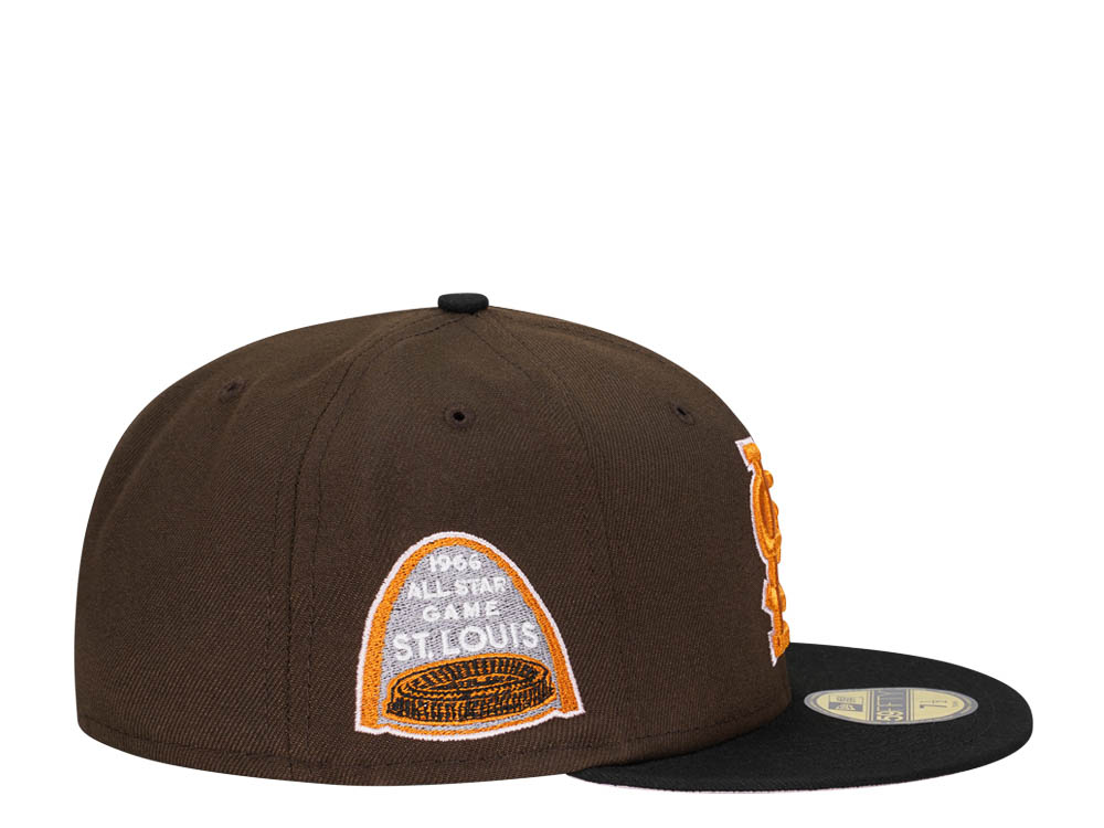 New Era St. Louis Cardinals All Star Game 1966 Chocolate Black Two Tone Edition 59Fifty Fitted Cap