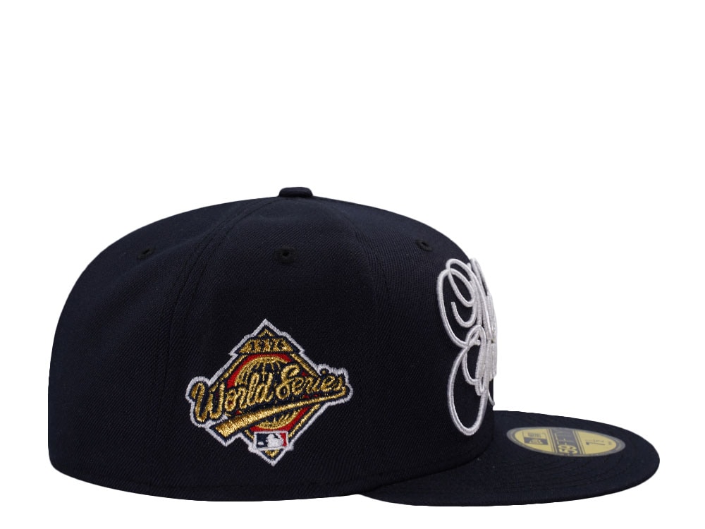 New Era New York Yankees Cooperstown World Series 1996 Script Navy Edition 59Fifty Fitted Cap