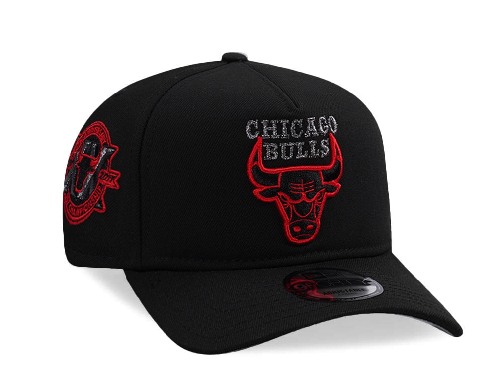 New Era Chicago Bulls 20th Anniversary Black Prime Edition 9Forty A Frame Snapback Cap