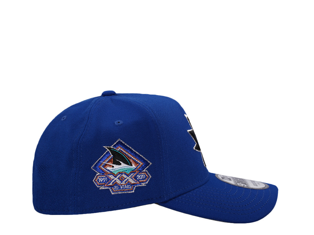 New Era San Jose Sharks 20th Anniversary Blue Prime Edition 9Forty A Frame Snapback Cap
