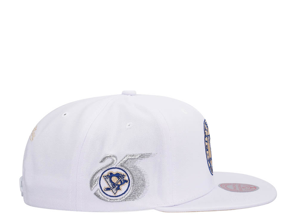Mitchell & Ness Pittsburgh Penguins 25th Anniversary Winter White Snapback Cap