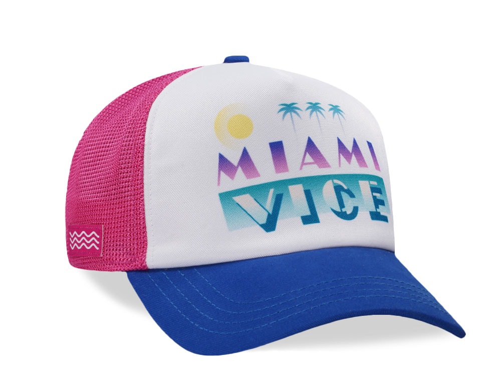 Capslab Miami Vice White Trucker Snapback Cap