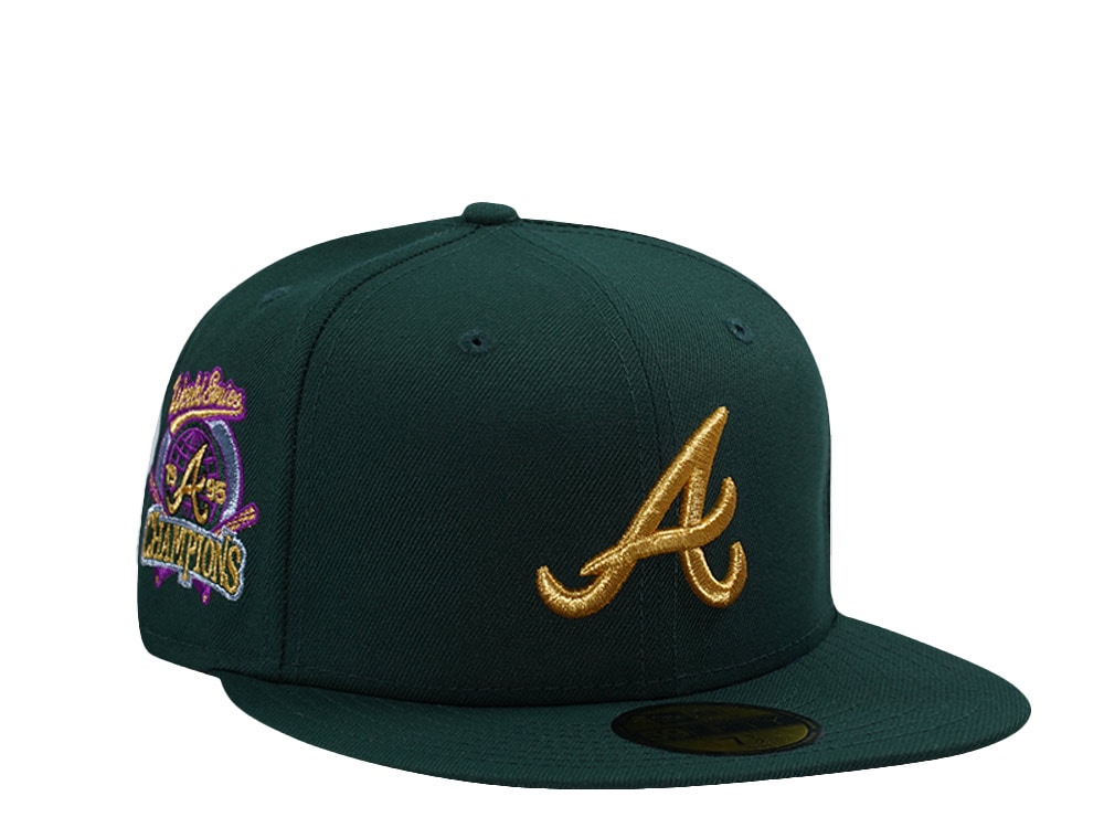 New Era Atlanta Braves World Series 1995 Dark Green Prime Edition 59Fifty Fitted Cap