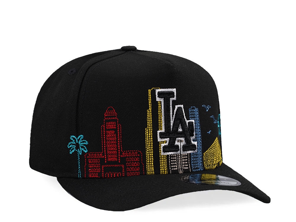 New Era Los Angeles Dodgers Skyline Black Prime Edition 9Fifty A Frame Snapback Cap