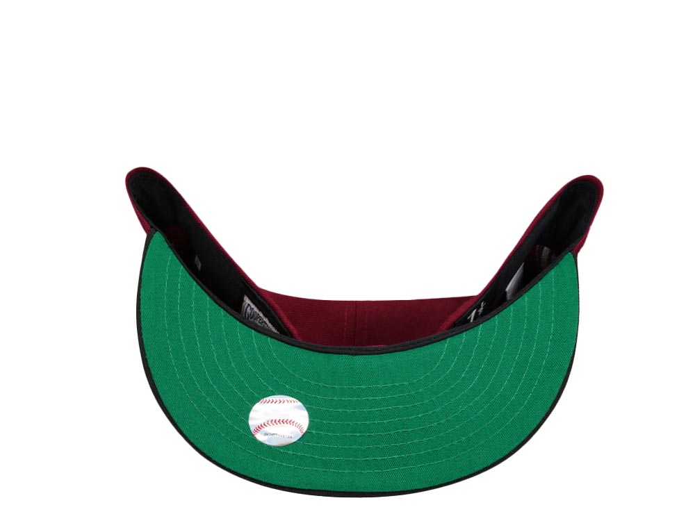 New Era Washington Nationals Stadium Anniversary Smooth Red Two Tone Throwback Edition 59Fifty Fitted Cap